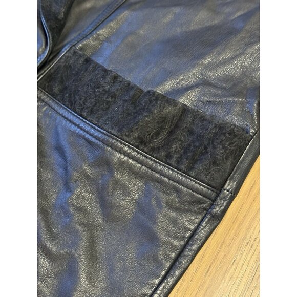 Vintage Pelle Studio Black Leather Trench Coat Full Length Long Duster Jacket‎ - Picture 8 of 16
